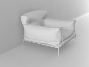 sofa for1 Model 3D