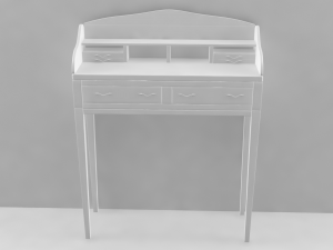 table of study 3D 모델