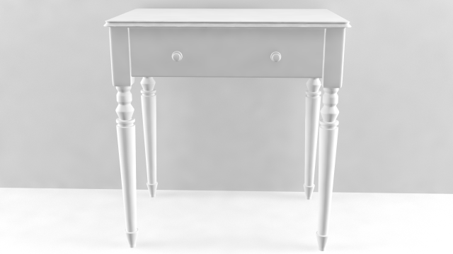 table with drawer 3D Model .c4d .max .obj .3ds .fbx .stl .blend 