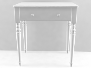 table with drawer 3D 모델