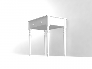 table with drawer 3D Model