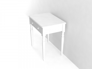 table with drawer 3D Model