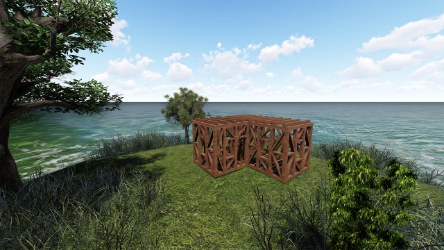 wooden structure 3D Model .c4d .max .obj .3ds .fbx .stl .blend 