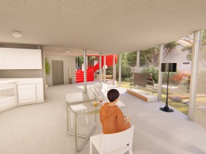 stripe crib Modèle 3D