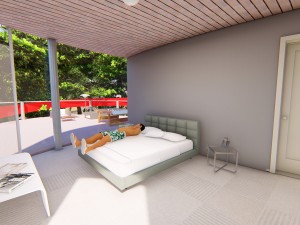 stripe crib Modèle 3D
