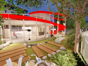 stripe crib Modèle 3D