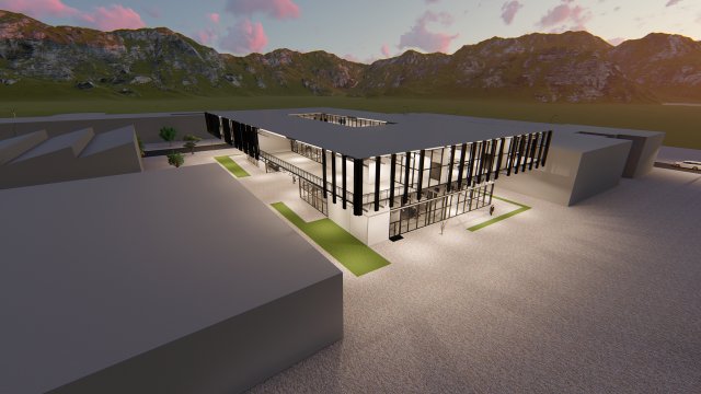 escaped education center 3D मॉडल .c4d .max .obj .3ds .fbx .stl .blend 