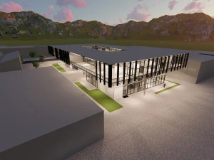 escaped education center 3D Model