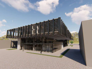 escaped education center 3D Model
