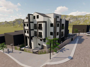 concrete apartment 3D Model