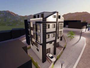 concrete apartment 3D Model