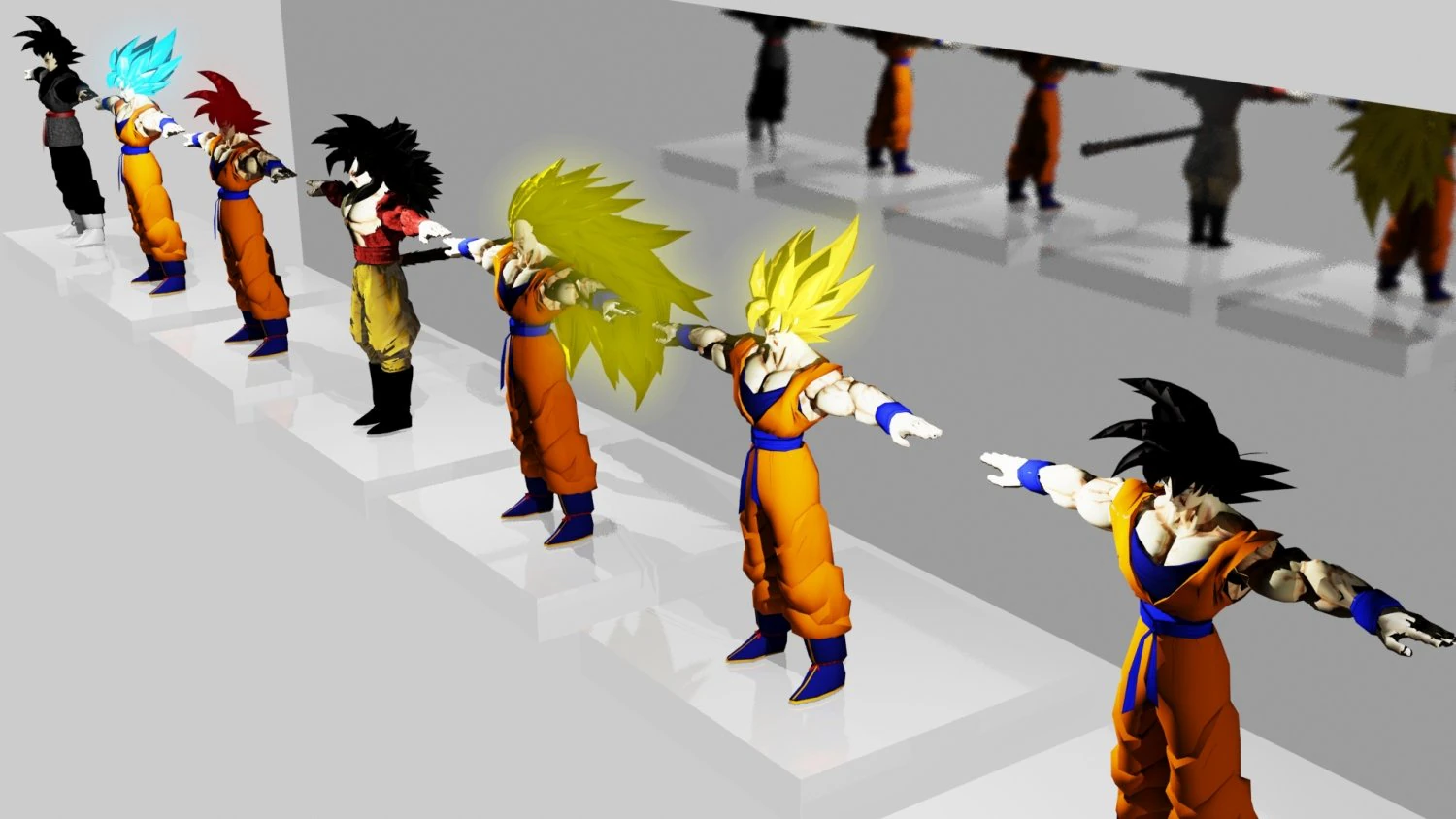 Goku 3D Modell .c4d .max .obj .3ds .fbx .stl .blend 