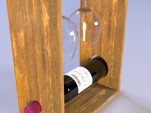 decorative shelf for wine 3Dモデル
