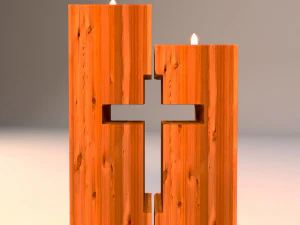 christmas candle 3D Model