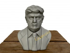 patung dada donal truf 3d Model Cetak 3D