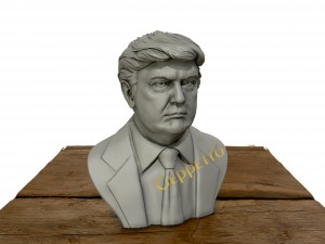 donald trump 3d bust Modèles 3D en vedette