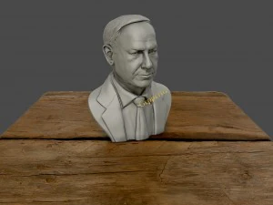 benjamin netanyahu 3d sculpture 3d print model 3D Print Model