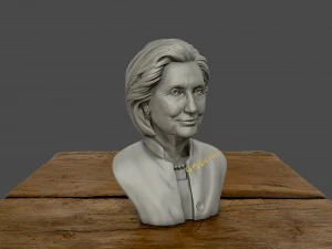 hillary clinton 3d printable model 3d print model 3D Print Model