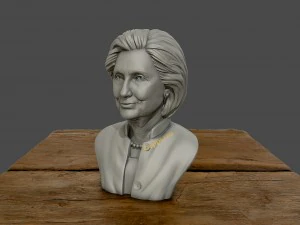 hillary clinton 3d printable model 3d print model 3D Print Model
