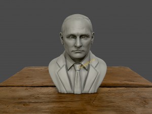 3d sculpture of vladimir putin 3d printable model 3d print model 3D Print Model