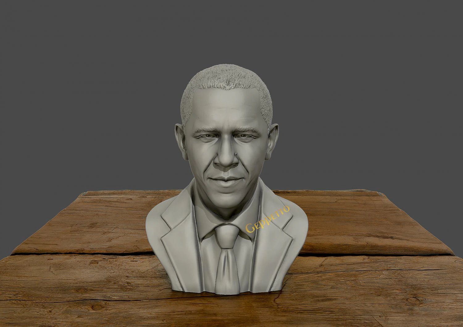 3d sculpture of barack obama 3d print model 3d print model 3D Print Model .c4d .max .obj .3ds .fbx .stl .blend 