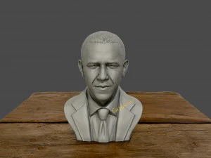 3D-Skulptur von Barack Obama 3D-Druckmodell 3D-Druckmodell 3D Druckmodell