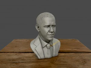 3d sculpture of barack obama 3d print model 3d print model 3D Print Model