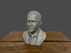 3d sculpture of barack obama 3d print model 3d print model 3D Print Model