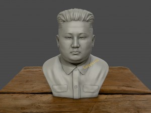 3d sculpture of kim jong un 3d print model 3d print 3d print model 3D Print Model