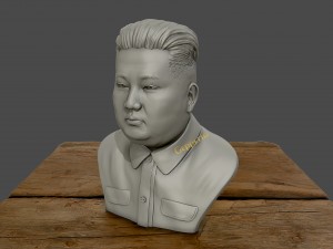 3d sculpture of kim jong un 3d print model 3d print 3d print model Model do druku 3D