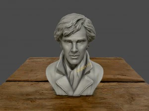 Scultura 3D del modello di stampa 3D di Benedict Cumberbatch Modello di stampa 3D