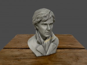 3d sculpture of benedict cumberbatch 3d print model Modelo de impresión 3D
