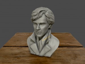 3d sculpture of benedict cumberbatch 3d print model Modelo de impresión 3D