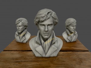 3d sculpture of benedict cumberbatch 3d print model Modelo de impresión 3D