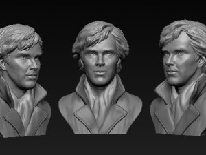 3d sculpture of benedict cumberbatch 3d print model Modelo de impresión 3D