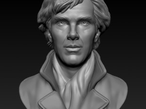3d sculpture of benedict cumberbatch 3d print model Modelo de impresión 3D