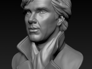 3d sculpture of benedict cumberbatch 3d print model Modelo de impresión 3D