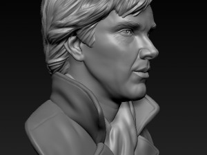 3d sculpture of benedict cumberbatch 3d print model Modelo de impresión 3D