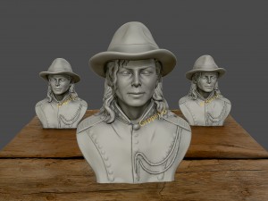 michael jackson 3d sculpture 3d print model 3D Принт Модель