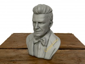 david beckham 3d sculpture 3d print model 3D Print Model
