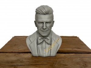 david beckham 3d sculpture 3d print model Model Cetak 3D