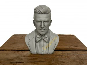 david beckham 3d sculpture 3d print model 3D Print Model