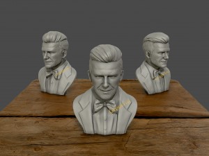 david beckham 3d sculpture 3d print model Model Cetak 3D