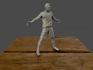 christiano ronaldo celebration juventus kit 2019 3d print model 3D Принт Модель