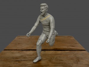 leo messi 3d sculpture 3d print model 3D प्रिंट मॉडल