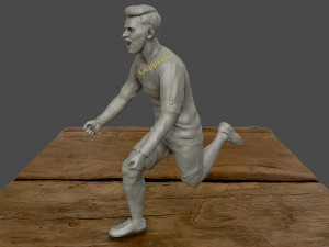 leo messi 3d sculpture 3d print model Modelo de Impressão 3D