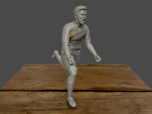 leo messi 3d sculpture 3d print model Modelo de Impressão 3D