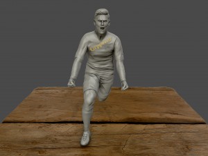leo messi 3d sculpture 3d print model Modelo de Impressão 3D