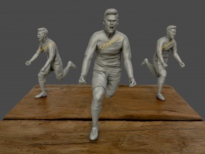 leo messi 3d sculpture 3d print model Modelo de Impressão 3D