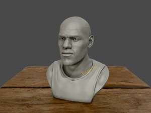 3d sculpture of lebron james 3d print model Modelo de impresión 3D